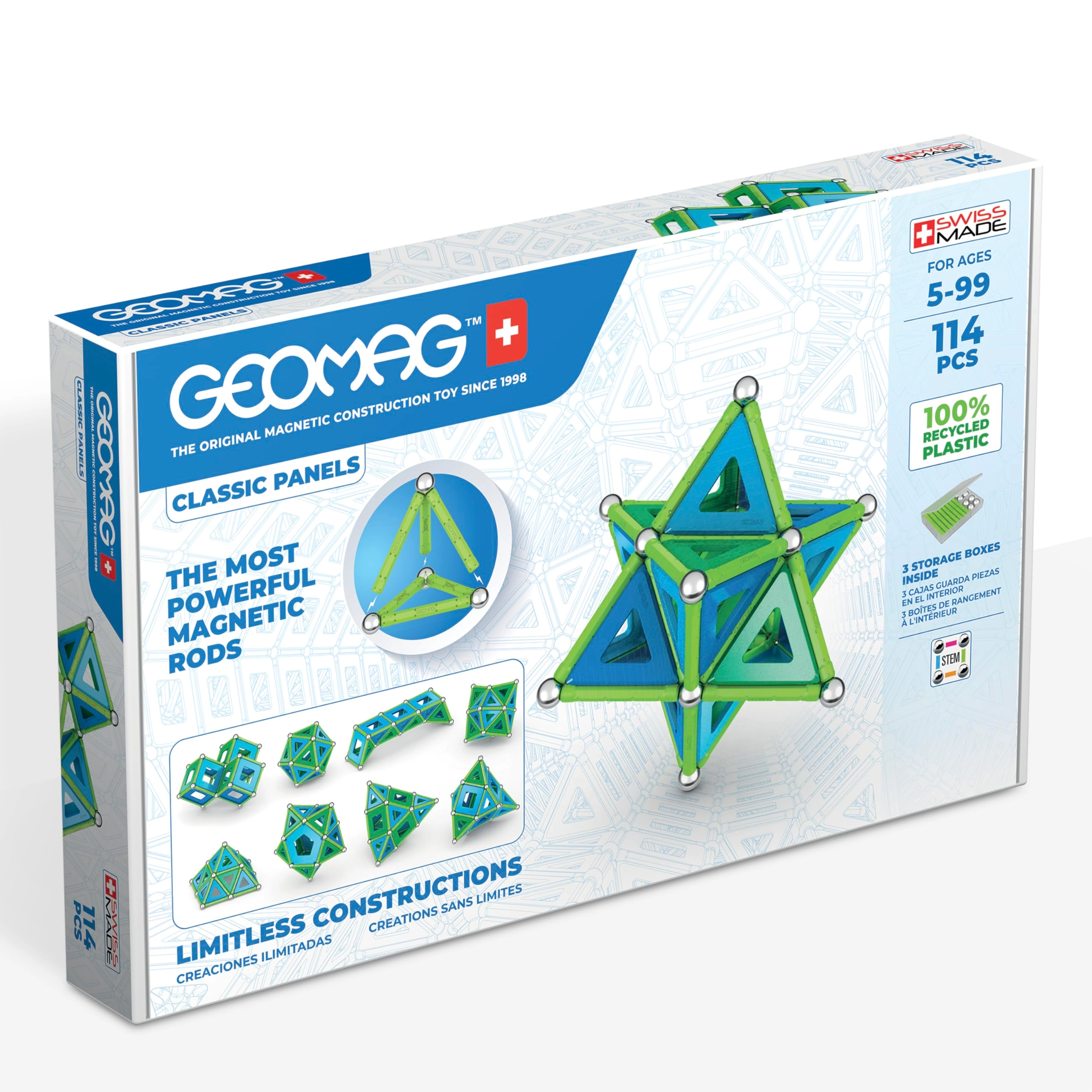 Geomagworld Classic Panels - 114 pcs