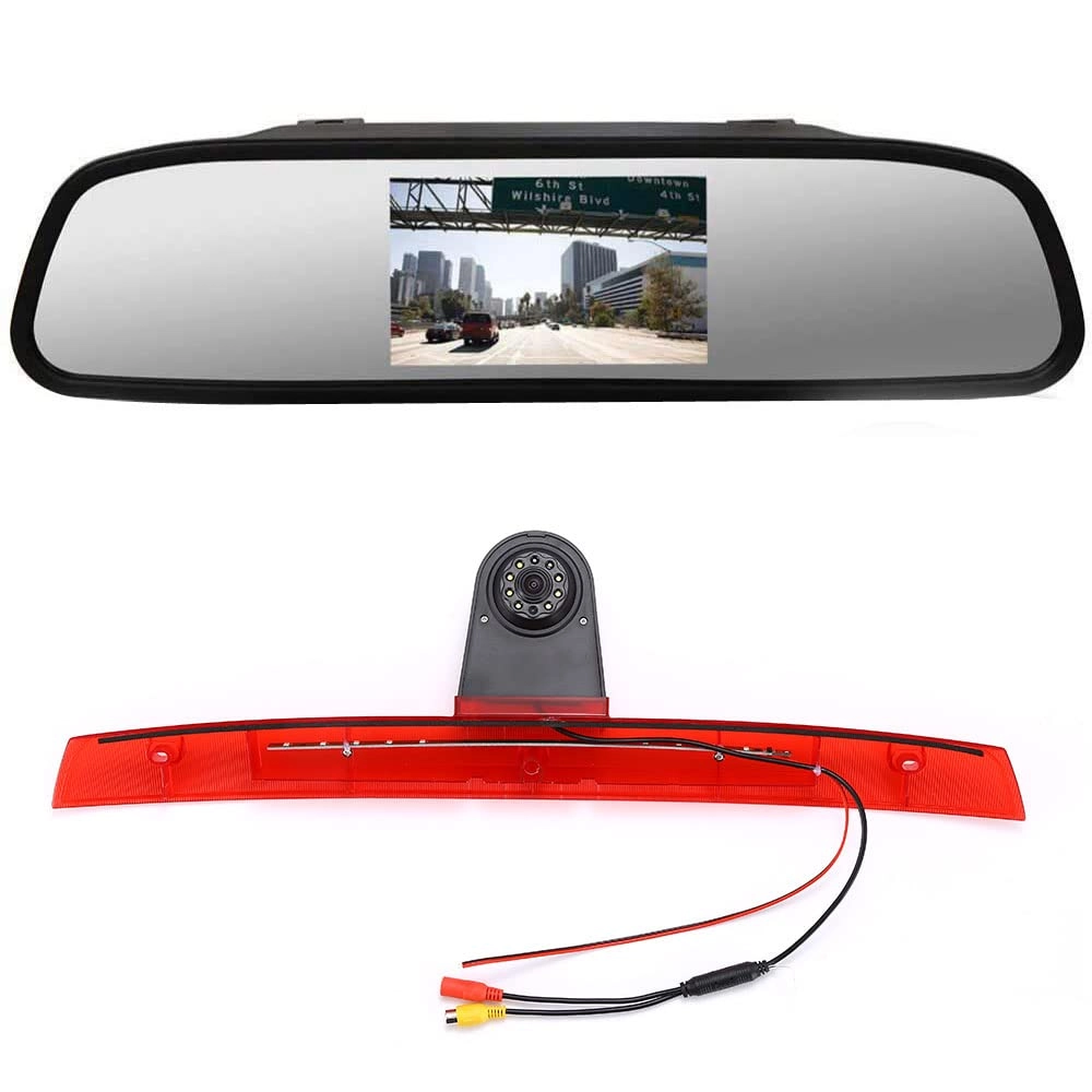 TFT LCD monitor - 4.3 inch + rear view camera - Night vision wireless 628 x 586 pixels