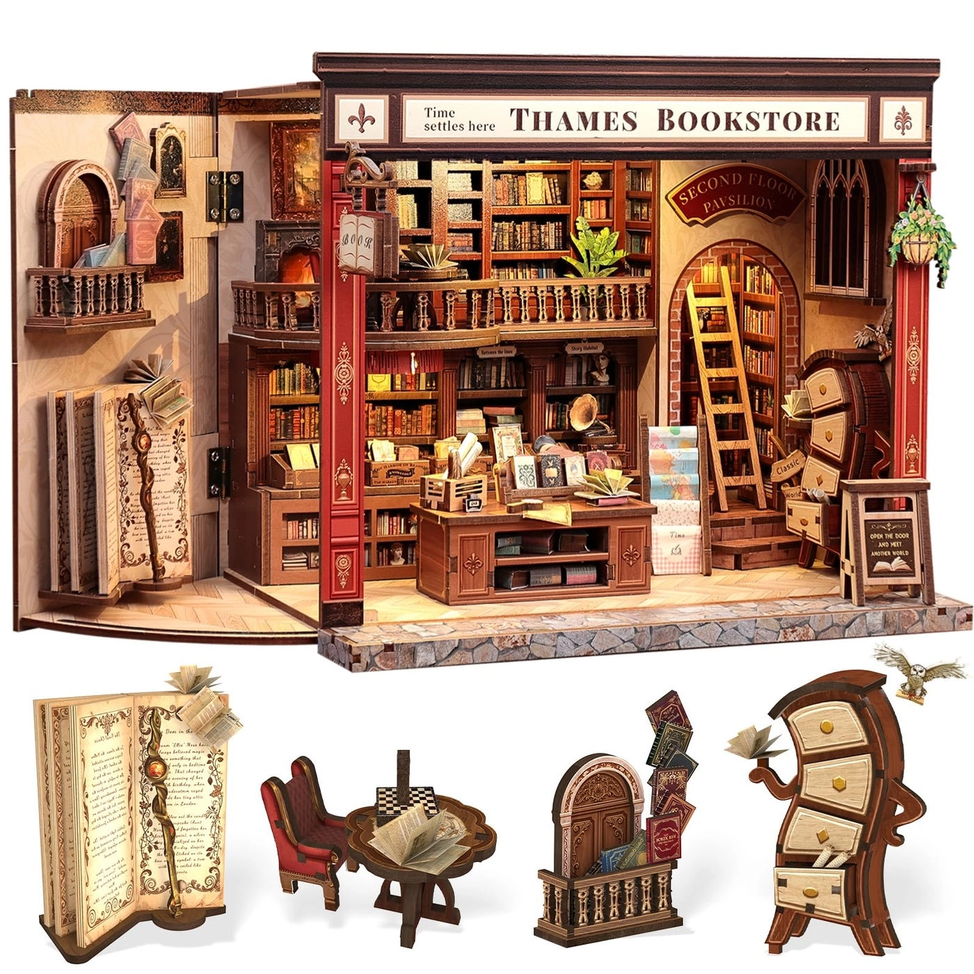 Book Nook Kit - Corner Coffee Shop