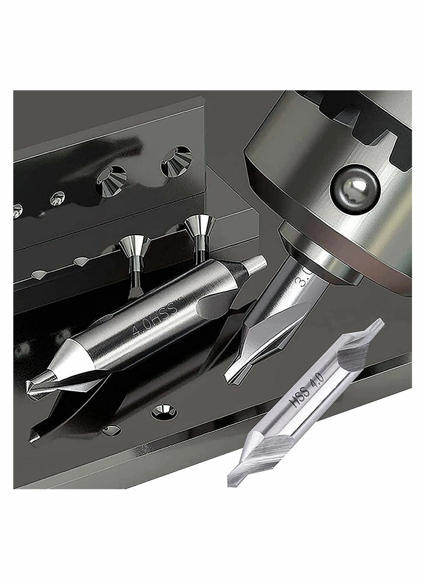 Center Drill Bit Set - HSS 7 Pieces 1.0 1.5 2.0 2.5 3.0 4.0 5.0mm