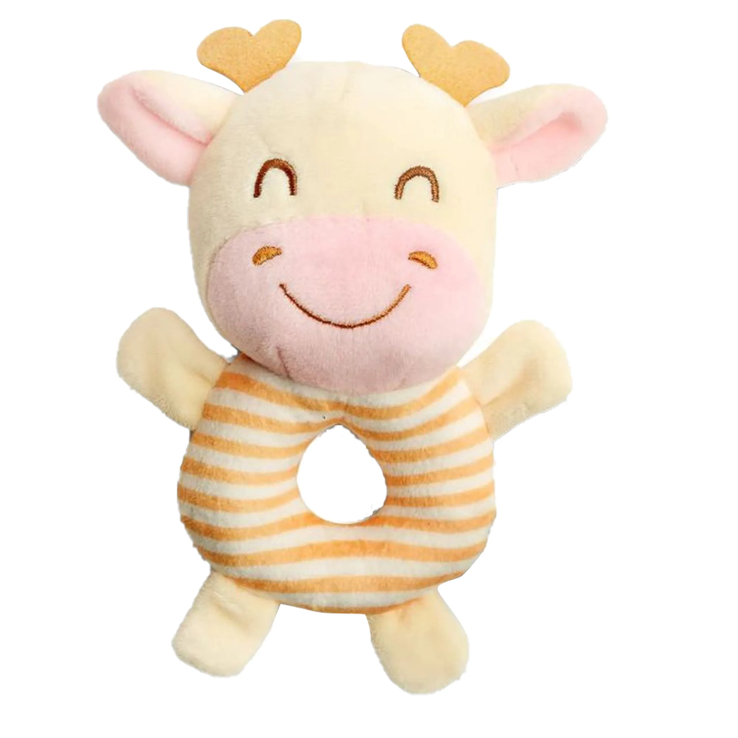 Little Angel Baby Crib Soft Stuffed Rattle Pacifying Toy - Suitable for 3 months and above soft, high-quality plush material Giraffe