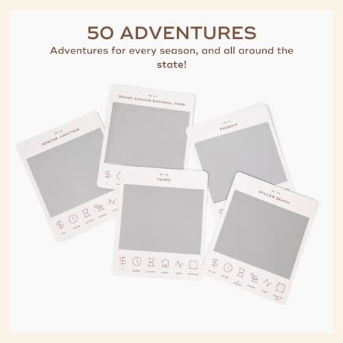 Arizona Adventure Bucket List - 50 Scratch-Off Cards Multicolor