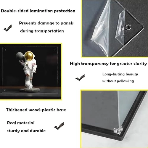 Acrylic Clear Display Box - 26 x 26 x 30 cm Background Painting 3mm