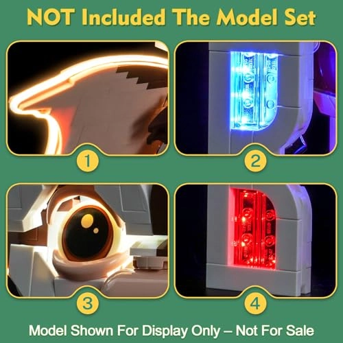 Light kit (21361) - Compatible with LEGO 21361 Gremlins Gizmo Warm White