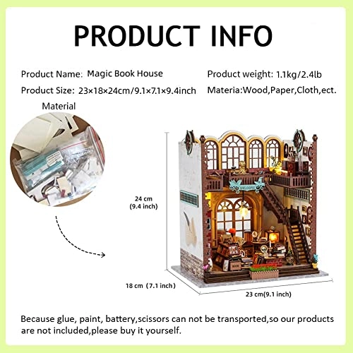 Miniature Wooden Dollhouse Furniture Kit - Creative Room 1:24