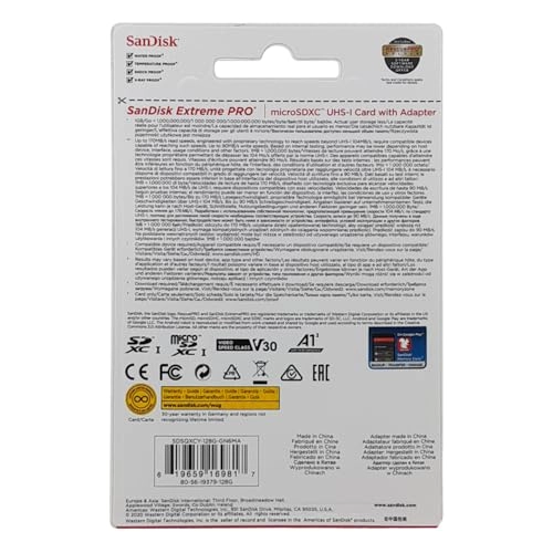 Extreme PRO microSDXC UHS-I 128GB