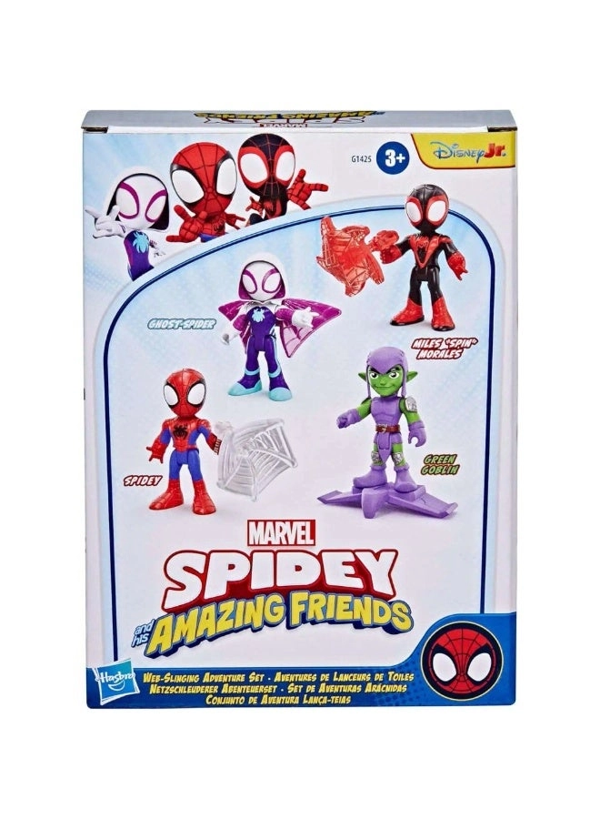 Marvel Spidey And His Amazing Friends Web-Slinging Adventure Set (5010996306753) 4 pcs