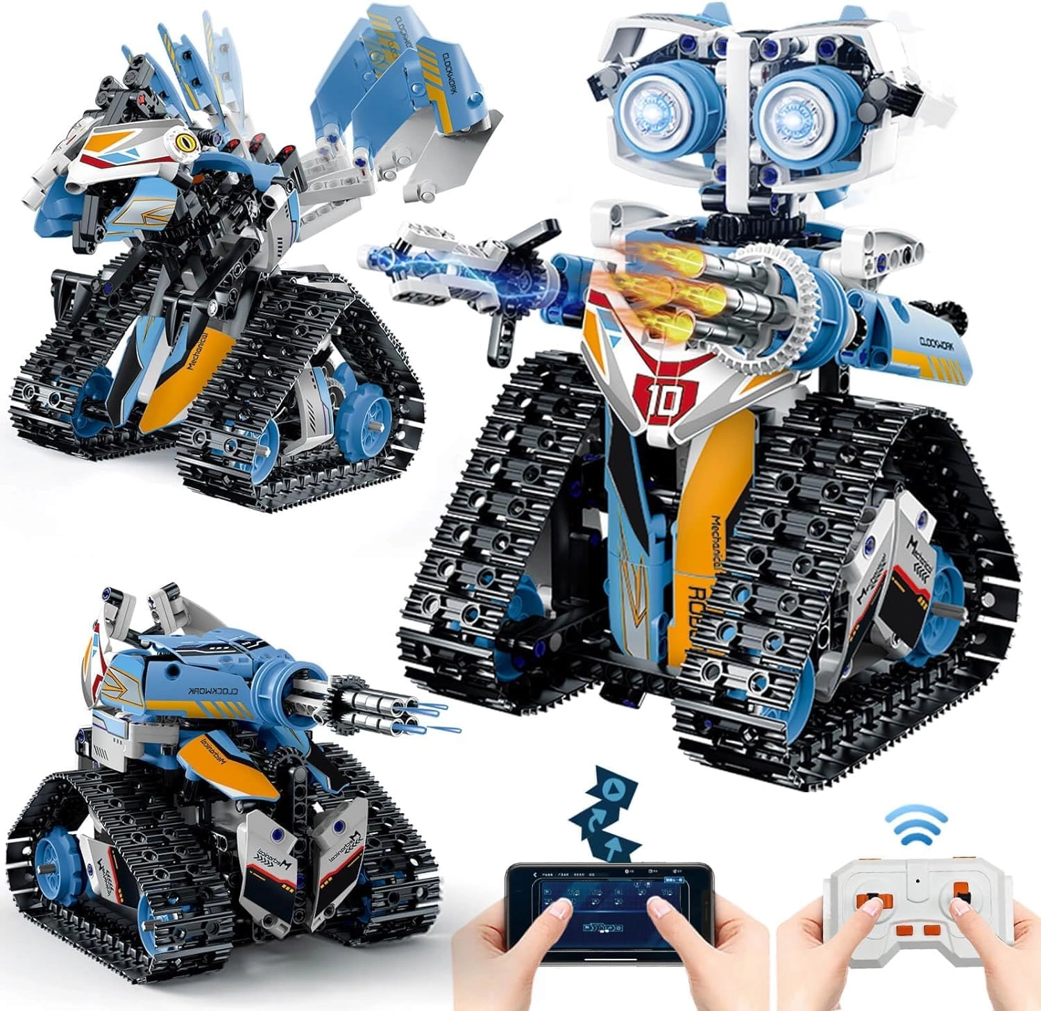 CUQUP 3-IN-1 Robot Building Blocks Kit - 695 pcs