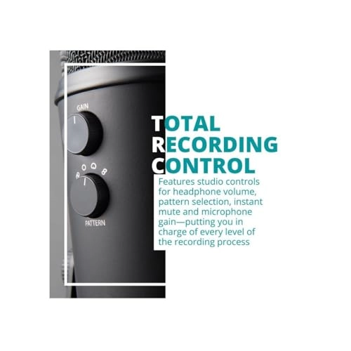 Yeti Microphone USB Microphone Pop Filter + 4-Port USB 3.0 Hub