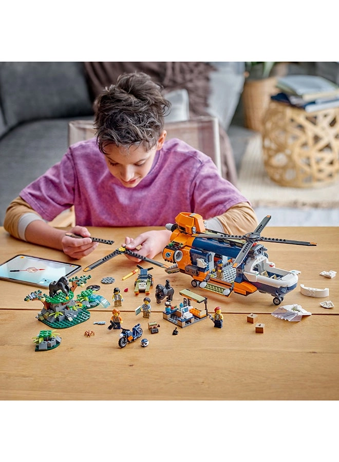 City Jungle Explorer Helicopter at Base Camp (60437)