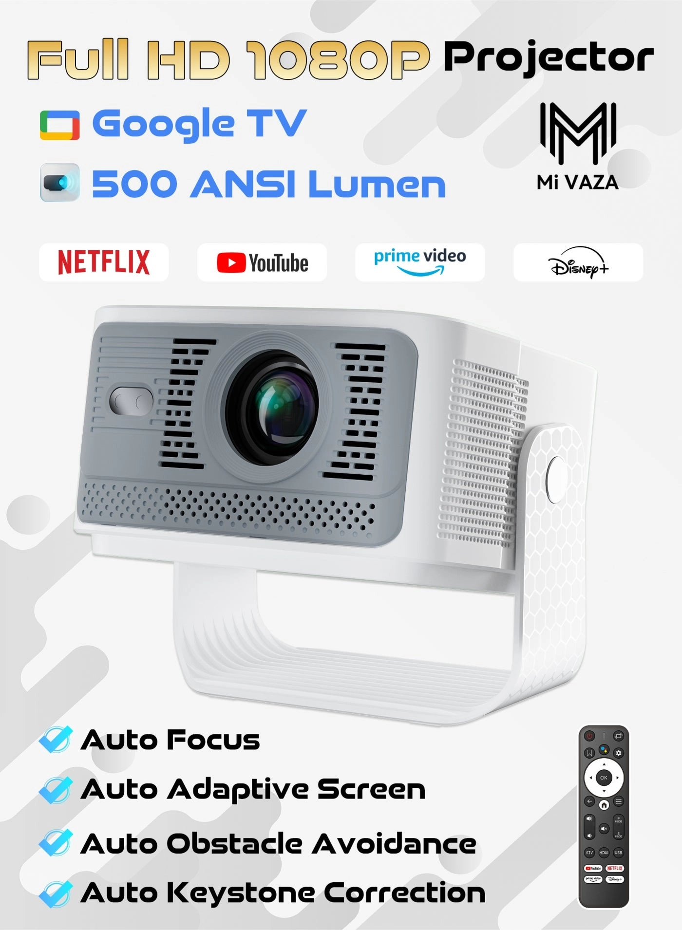 Mi VAZA HY350max GTV 500 ANSI Lumen