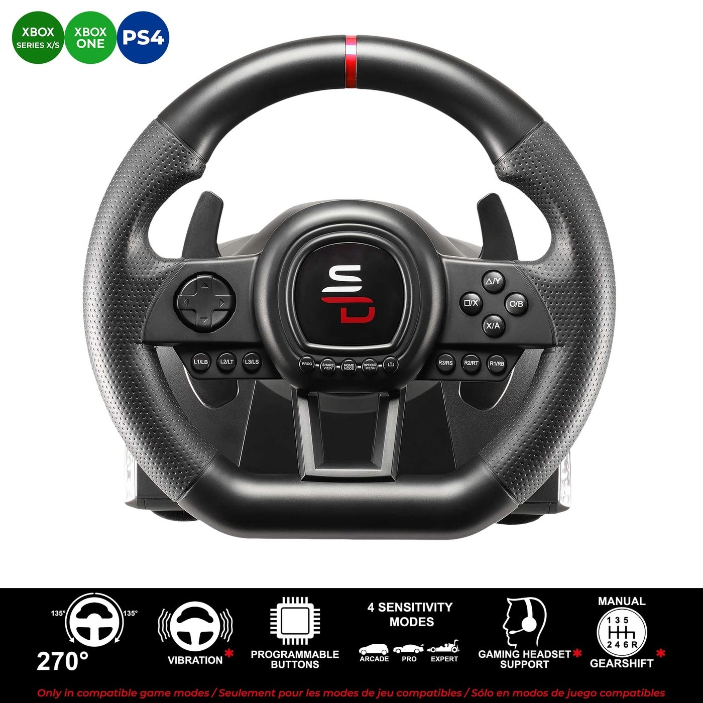 GS650-X Racing Wheel & Pedals - Xbox Series X/S/PS4/Xbox One