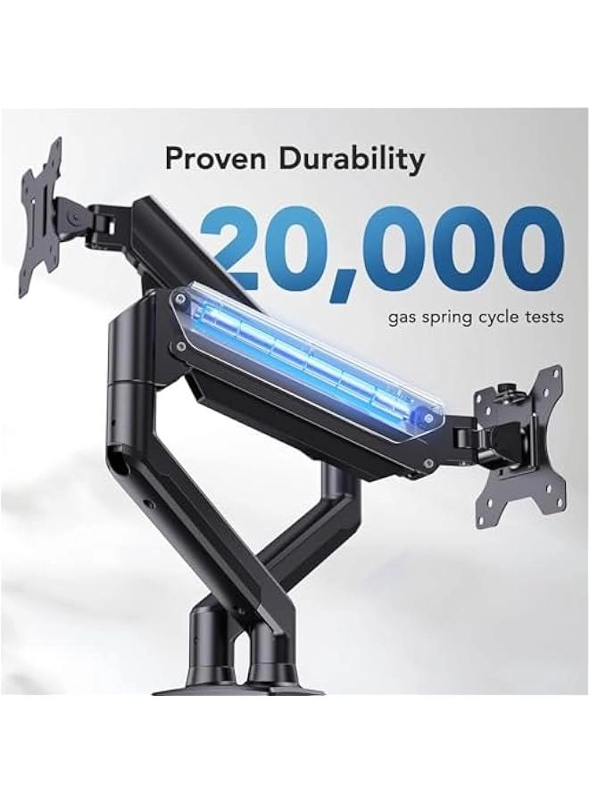 Dual Monitor Stand - 17″–36″ 75x75 or 100x100mm