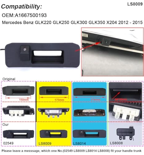 Rear View Camera - Night vision 1280 x 720 pixels