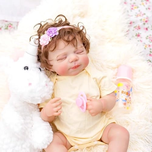 Pascale Reborn Baby Doll - 18 inch Vinyl sleeping Ages 3+