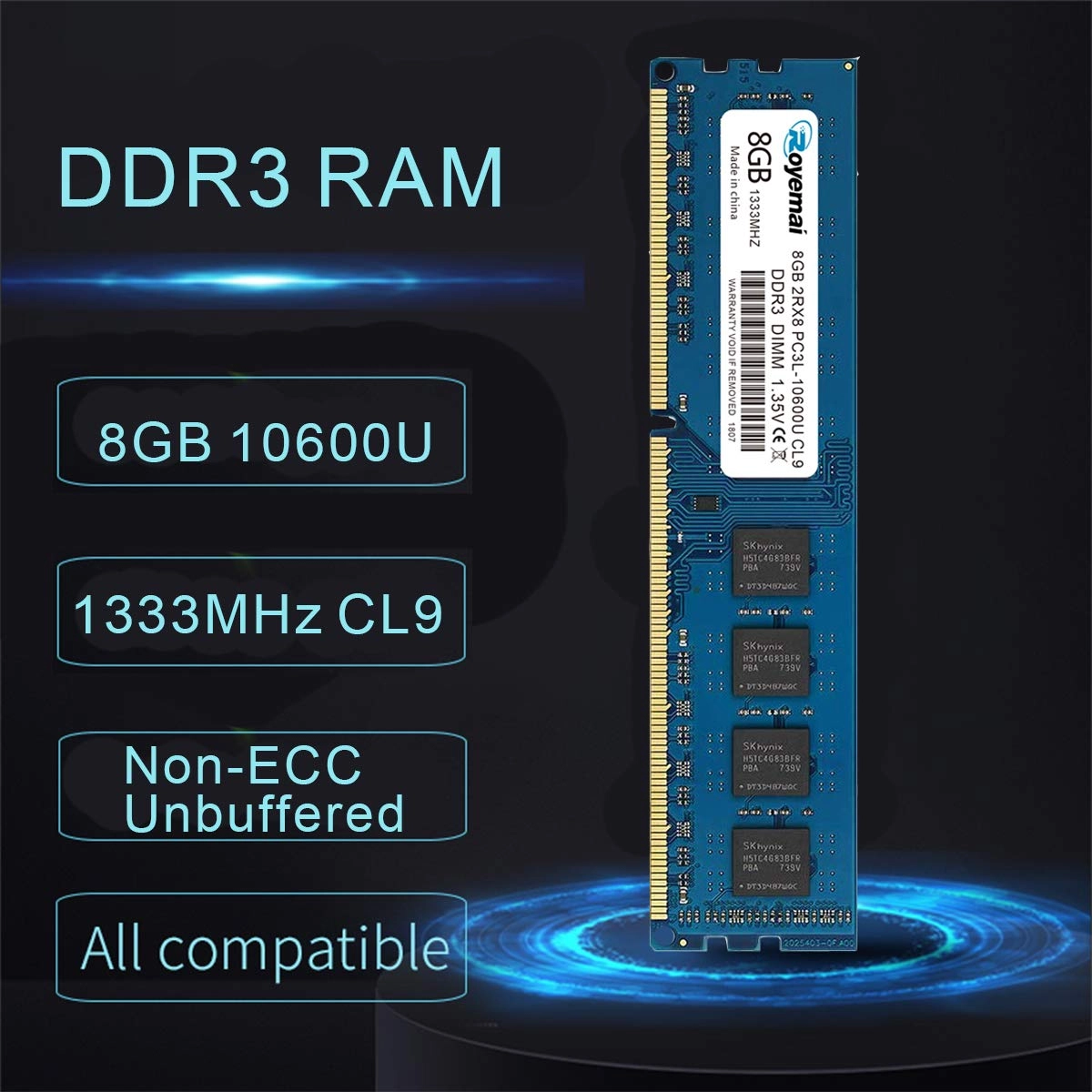 DDR3L 10600U - 16GB 1333MHz Udimm