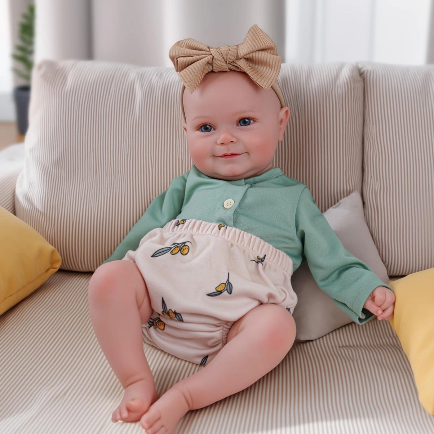 Reborn Baby Doll - 20 Inch Soft Fabric Vinyl Ages 3+