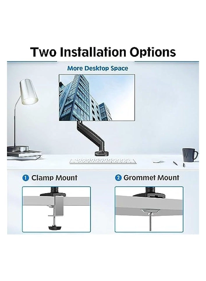 Single Monitor Table Stand - 13” to 32” VESA 75 x 75 -100 x 100