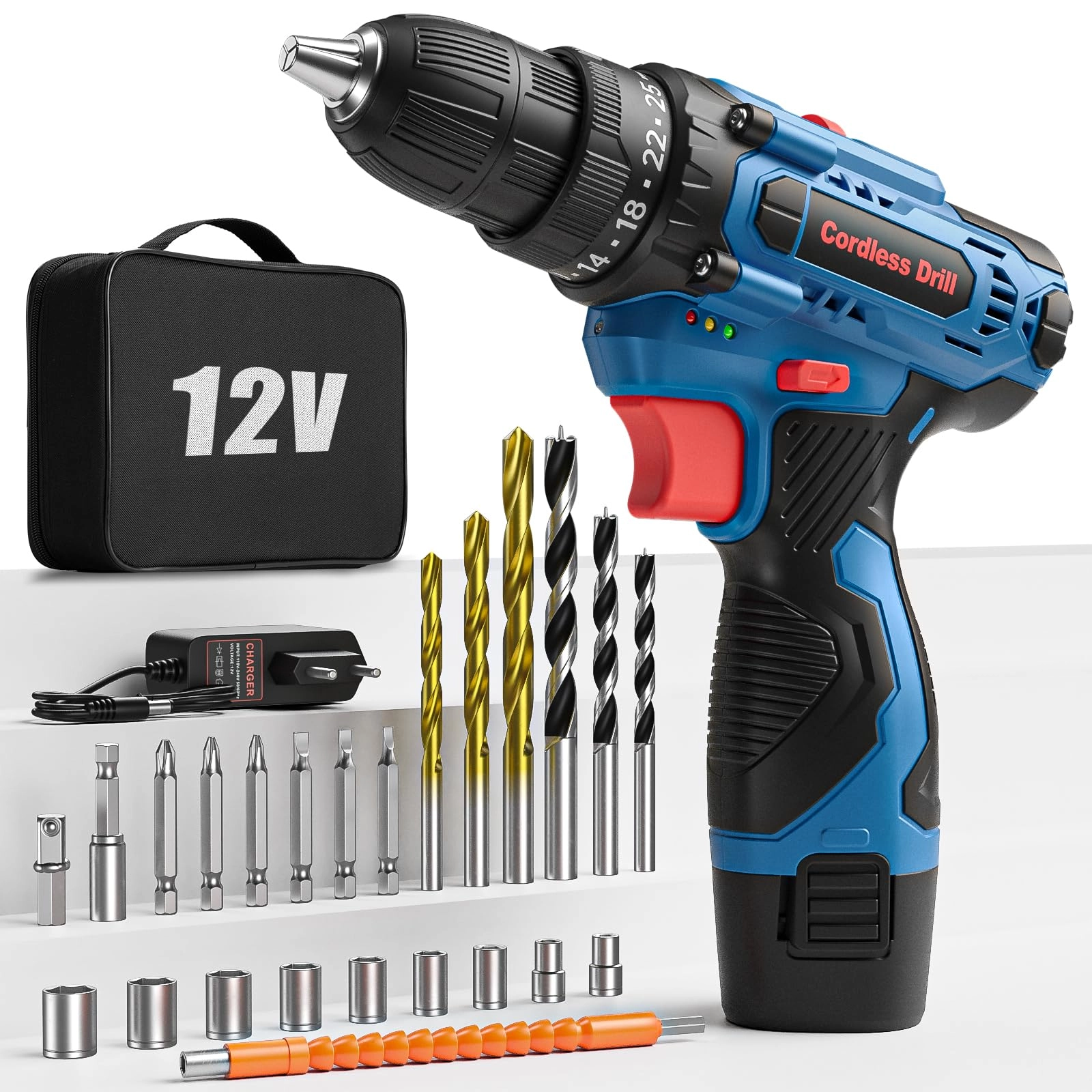 FAHEFANA Electric Screwdriver - 2E+3 Milliamp Hours