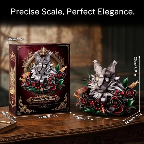 Maine Coon Cat Flower - 1056 pcs