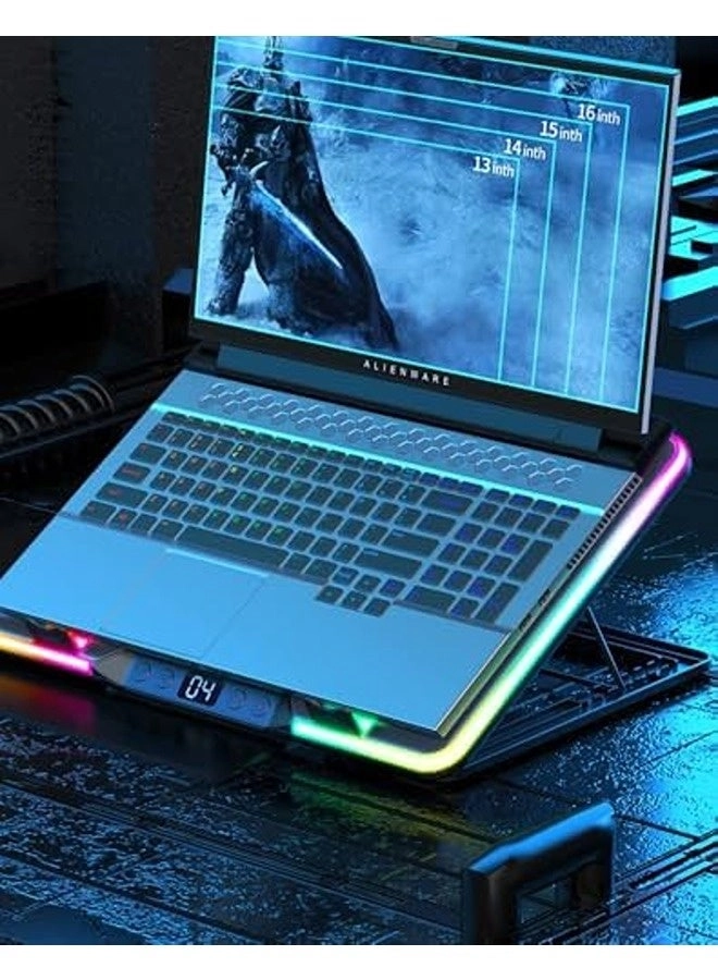 RGB Gaming Laptop Cooling Pad - 5 10–15.6"