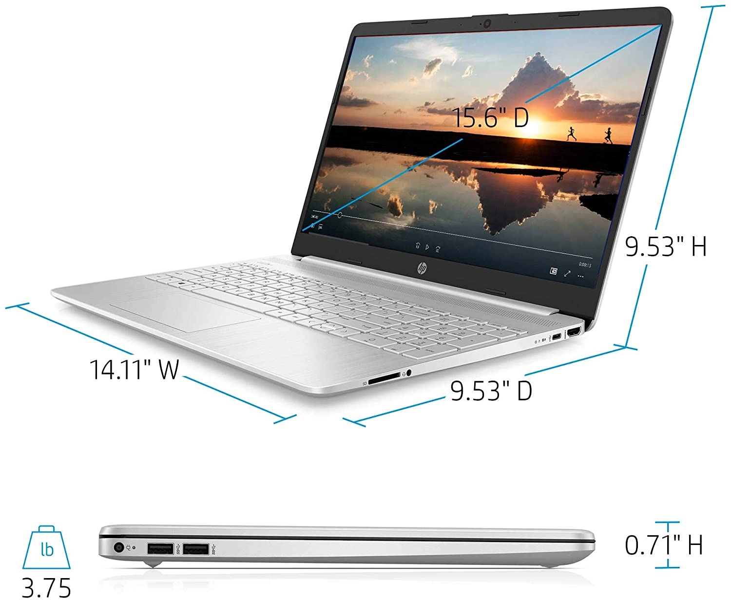 15-dy1036nr - 15.6'' Core i5-1035G1 8GB DDR4 256GB SSD
