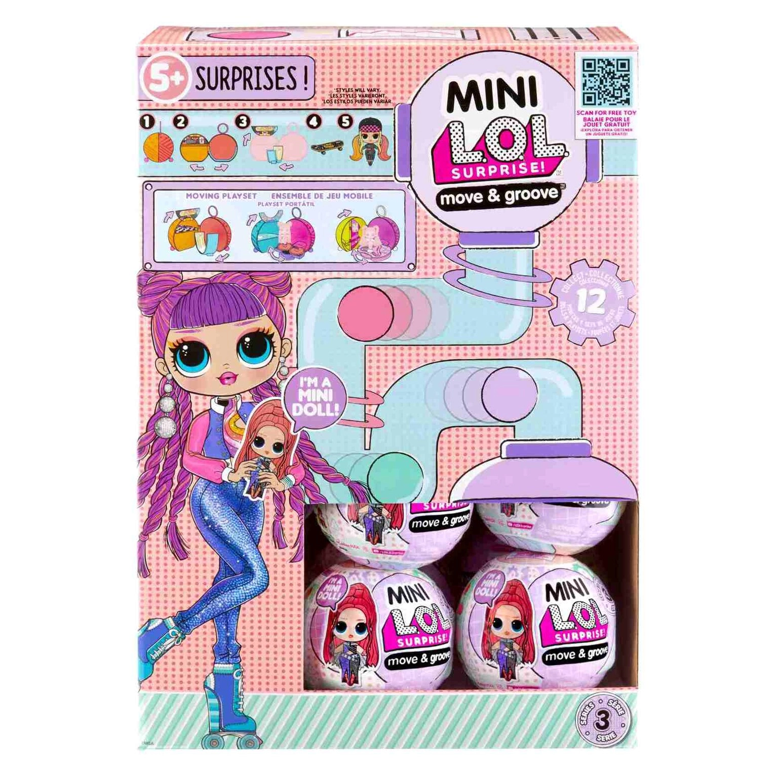 MGA Move And Groove Mini Doll - Series 3 Multicolour