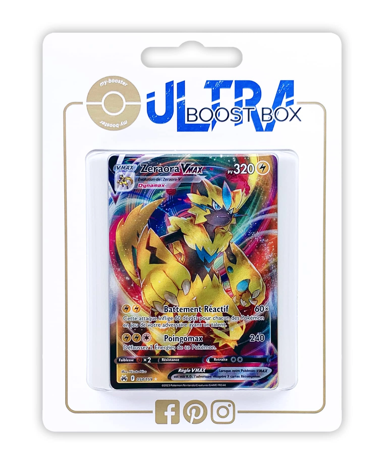 Pokémon Company Pokémon Zeraora VMAX 54/159 - French 10pcs