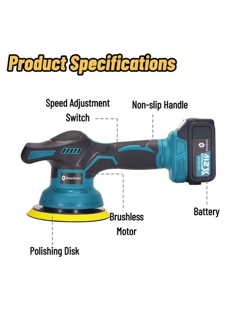 Dual-Action Car Polisher Kit