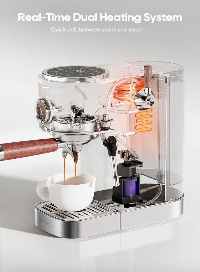 3-in-1 Semi-Automatic Espresso Machine & Milk H13A