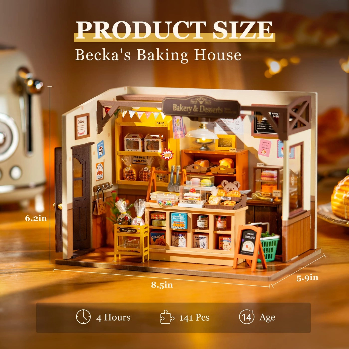 Miniature House Kit - Becka's Baking House LED Toplight