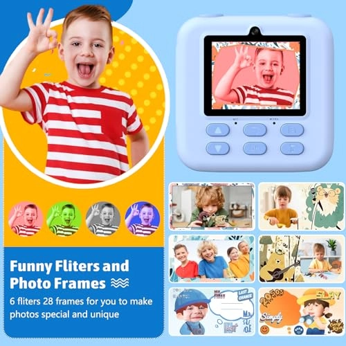 sofortbildkamera - 1080P Instant Print 32GB