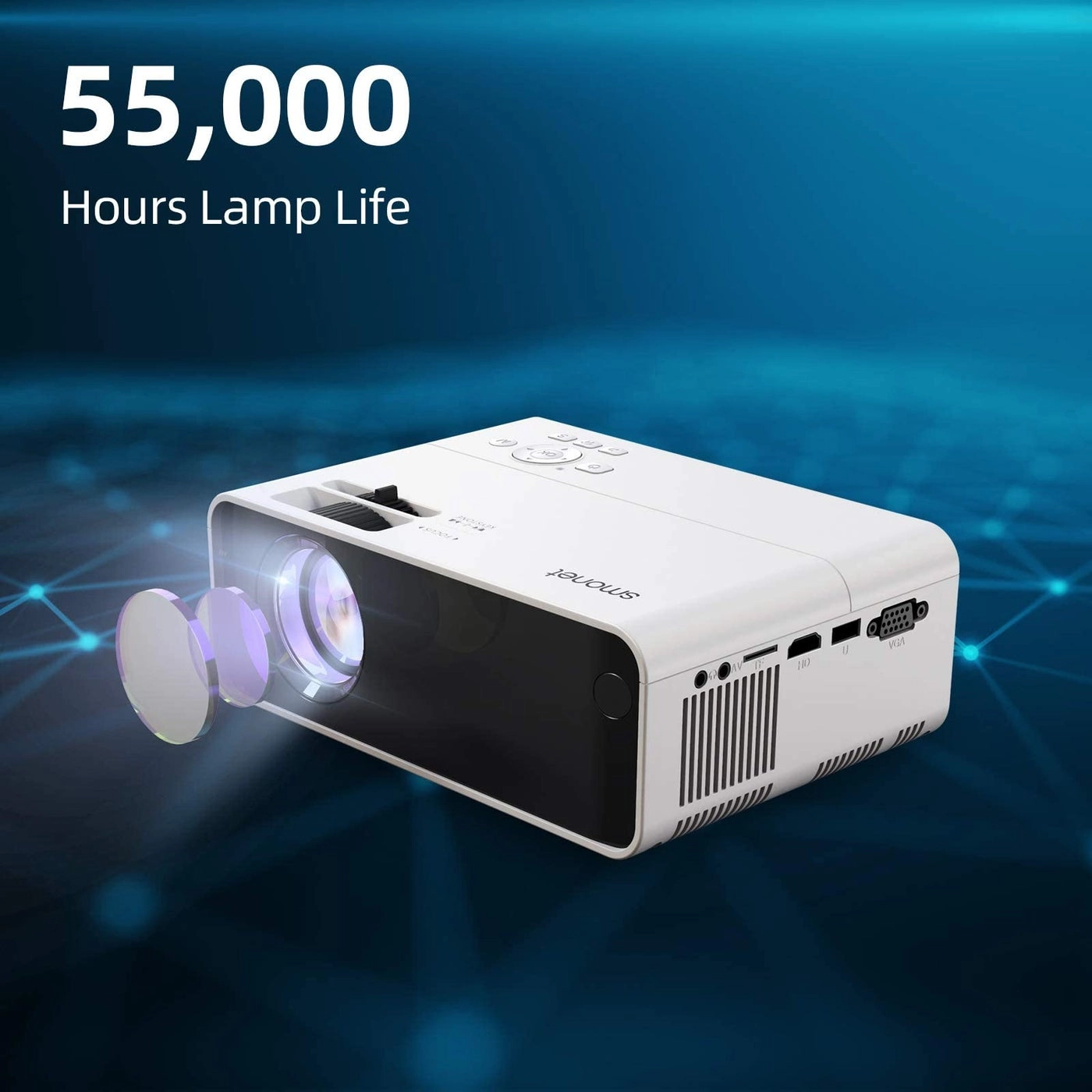 Movie Projector SMUS-102T 7500 Lumens
