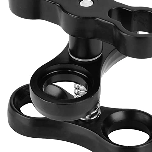 Mini Diving Light Clamp - Aluminium Alloy 360° Rotation Black