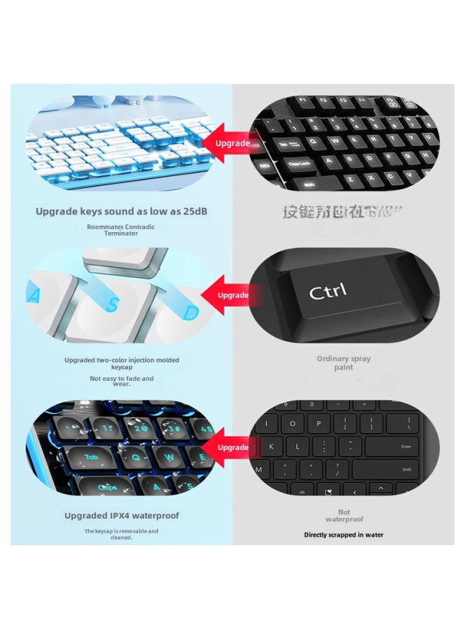 L1 Mechanical Feel Silent Keyboard - Wired/Wireless