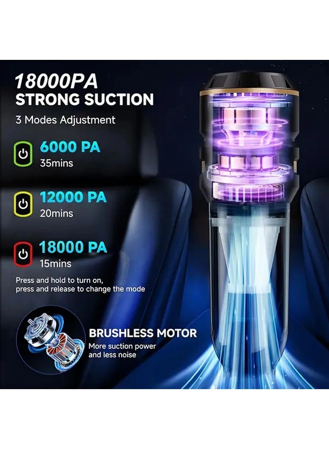 4-in-1 Wireless Handheld Vacuum Cleaner - 2000mAh