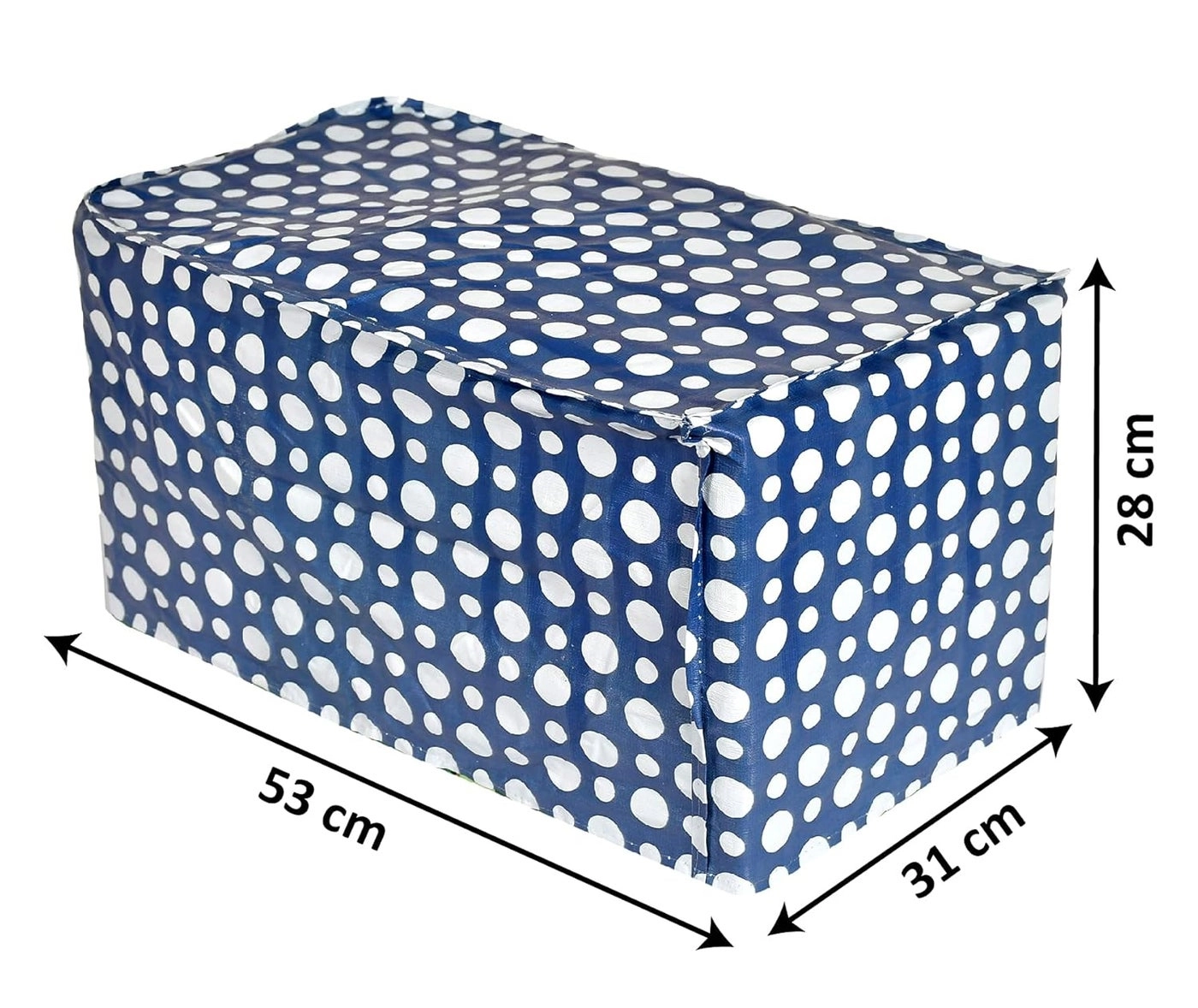 Mixer Grinder Cover - Dot Printed PVC Blue White