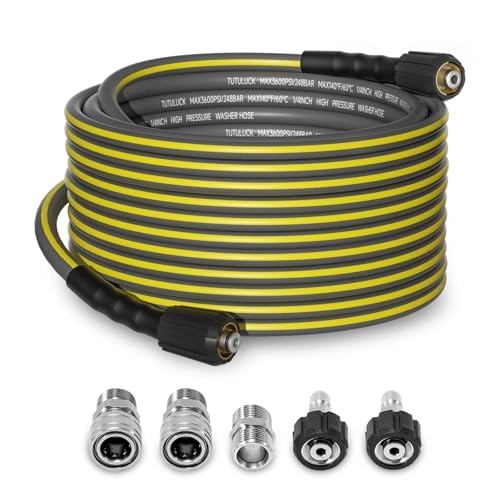 TUTULUCK Pressure Washer Hose - 50FT 3600 PSI M22