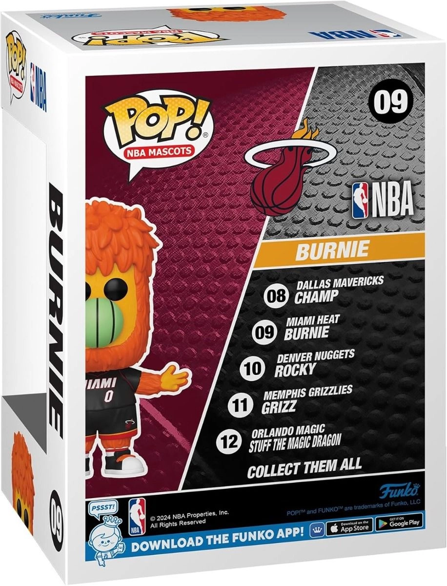 Miami Burnie - NBA Mascots - Pop! Basketball