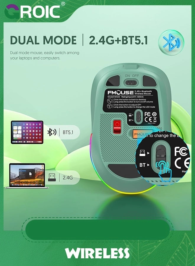 LED Slim Silent Mouse - Wireless