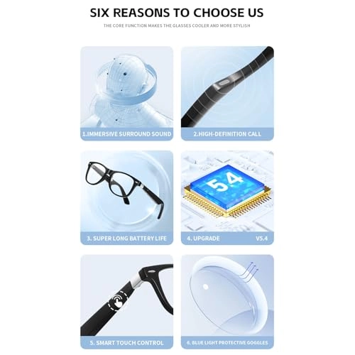 Smart Glasses - Magnetic Charging IP65 UV400