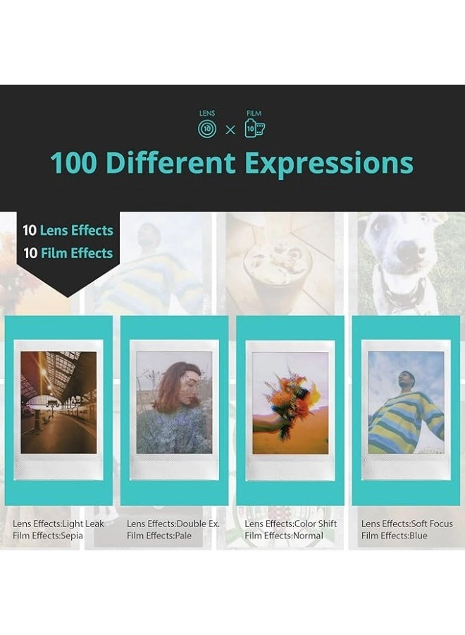 Mini EVO - Hybrid Black + Mini Instant Film - 2x Mini Twin Pack