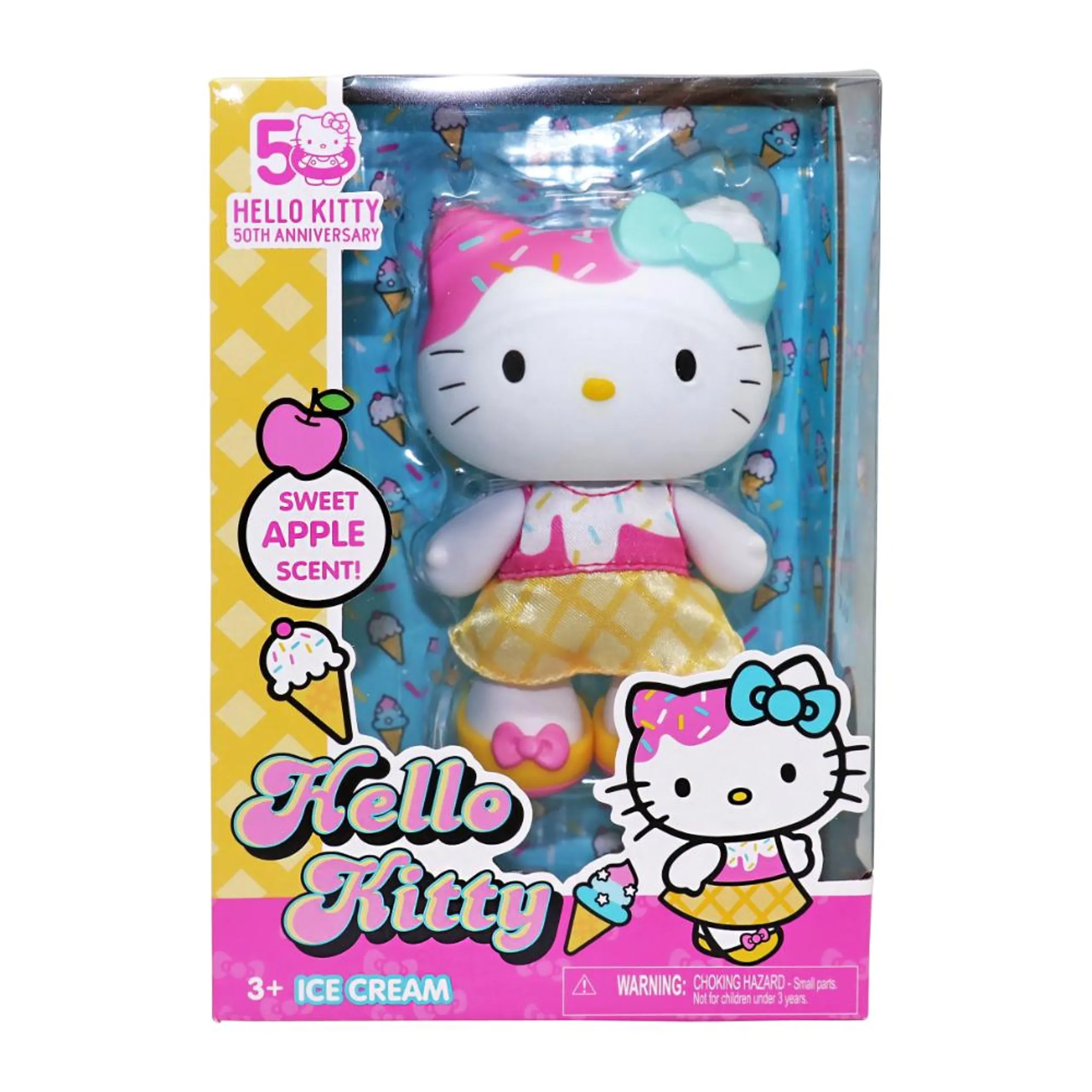 Hello Kitty Ice Cream Doll - 4-Inch Sweet Apple Scent Ages 3+