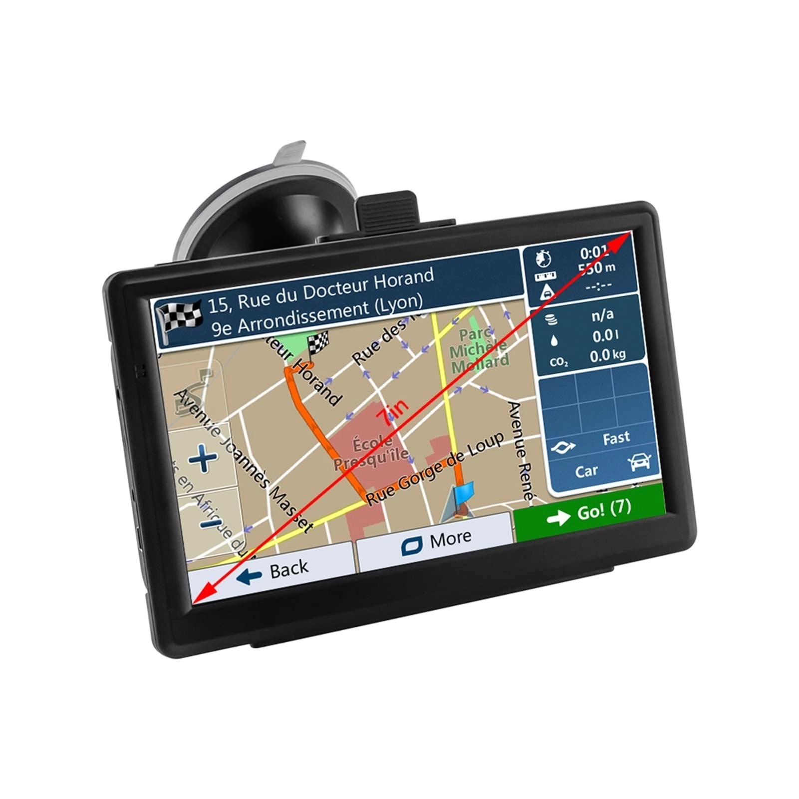 RTCSA GPS Car Navigator 29546132152 - 7 inch 256MB+8GB