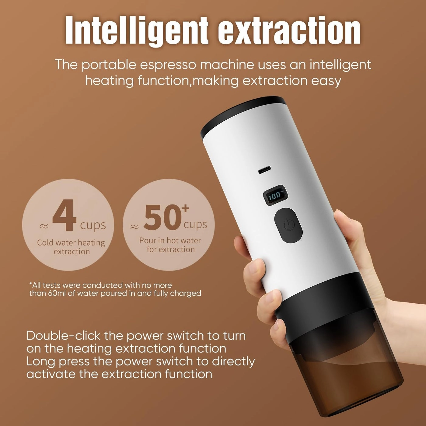 3-in-1 Portable Espresso - USB Type-C Rechargeable 90ml