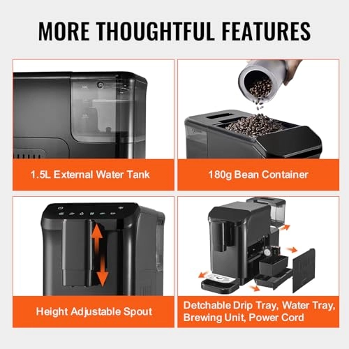 CM9002E-GS - Built-in Grinder 15 Grinding Settings Auto Clean
