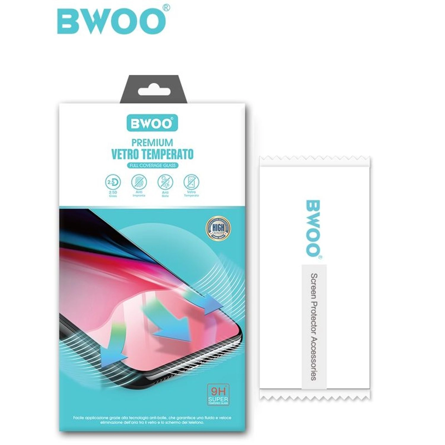 BWOO Full Coverage Tempered Glass for Galaxy Tab S7