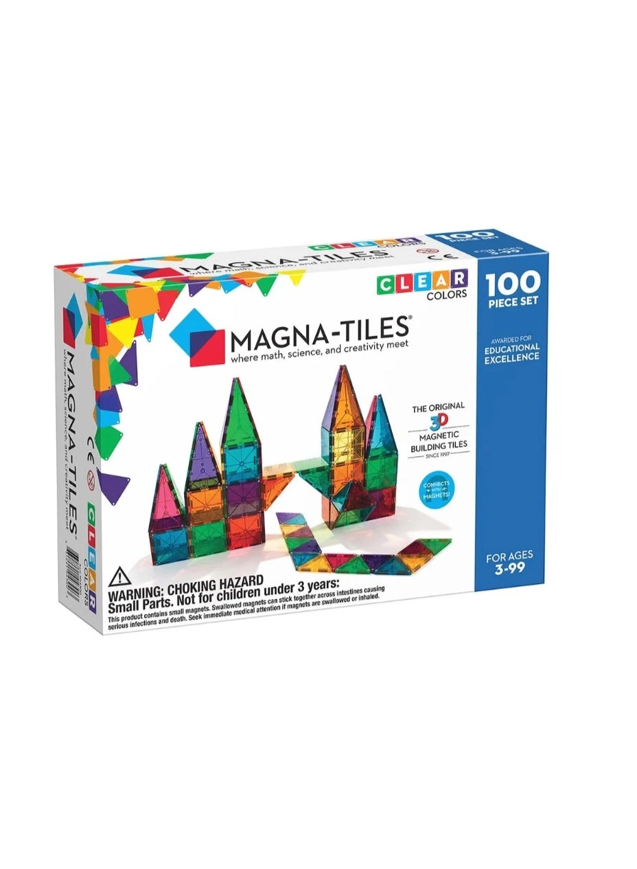Magna-Tiles Clear Colors (04300) - STEM Educational BPA-Free