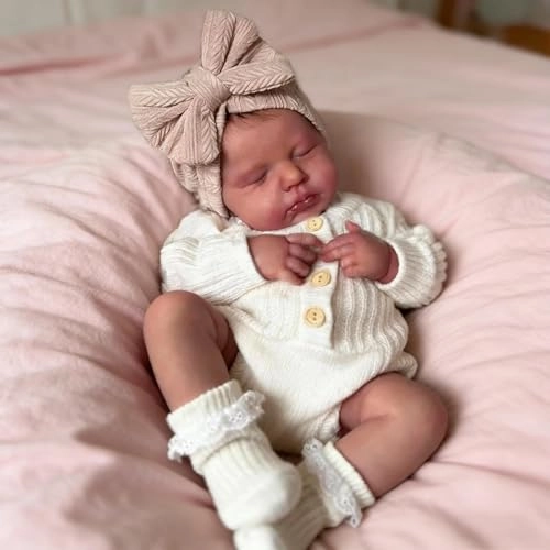 LOULOU Reborn Baby Doll - 20 Inch Soft Cloth Body & Vinyl Limbs Sleeping Ages 3+