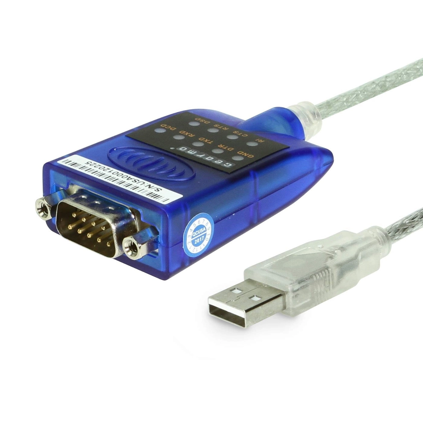 USB to Serial RS-232 Adapter - LED Indicators FTDI Chipset